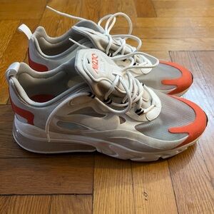 Nike White and Red Men's Sneakers